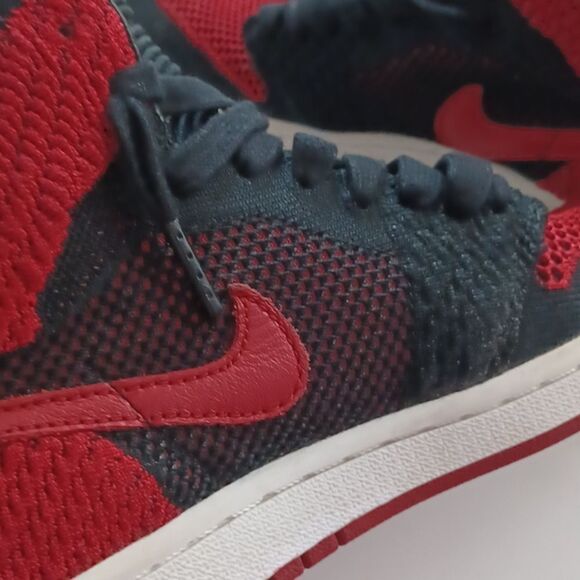 Nike High-Top Sneakers in Black and Red - Picture 12 of 14